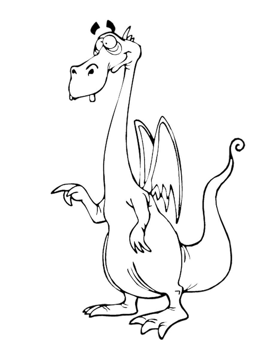 35 Free Printable Cute Dragon Coloring Pages For Kids & Adults - DrawPik